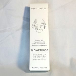 BNIB True + Luscious Flowerdose lip & eye serum